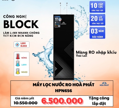 MÁY LỌC NƯỚC HOÀ PHÁT RO (nóng nguội lạnh)  HPN656