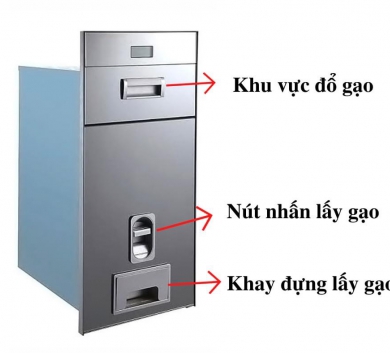 THÙNG GẠO NÚT NHẤN