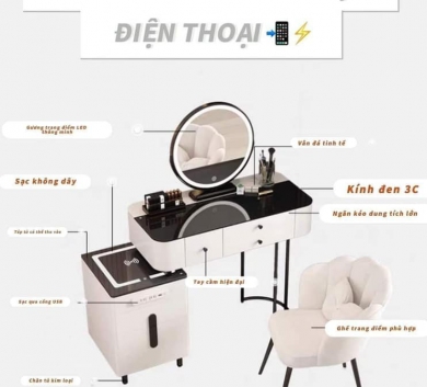 BÀN PHẤN NHẬP KHẨU TRƠN